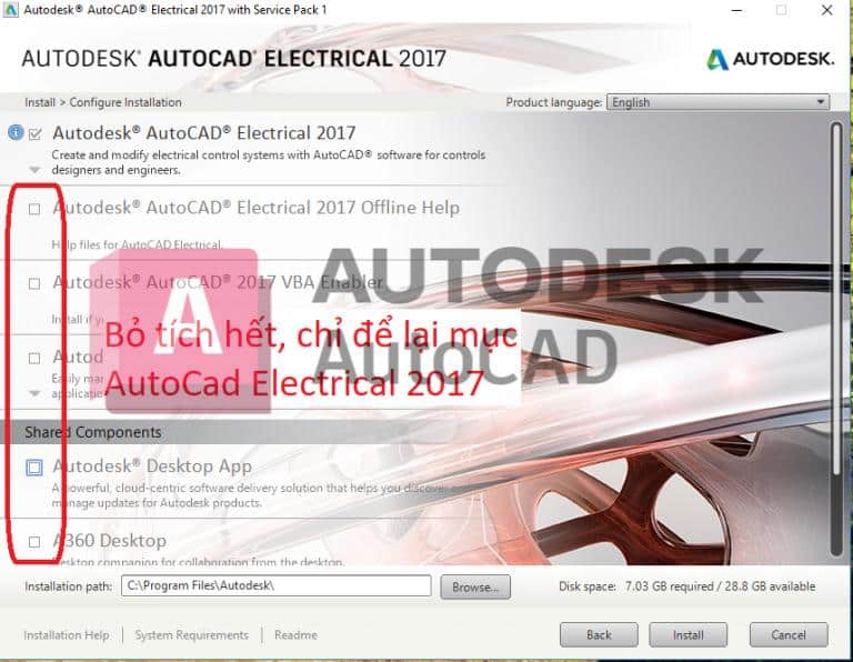 cài đặt AutoCAD Electrical 4