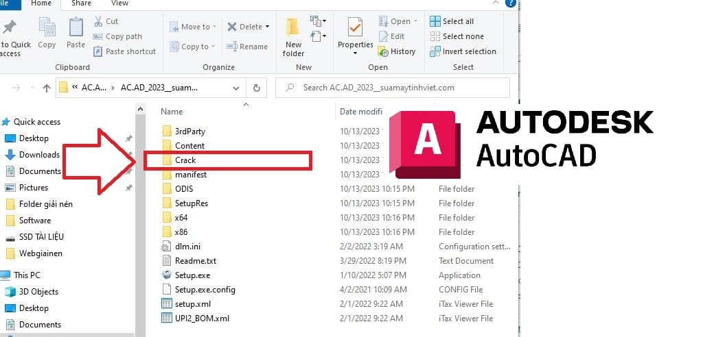Cài đặt Crack AutoCAD 2023 1