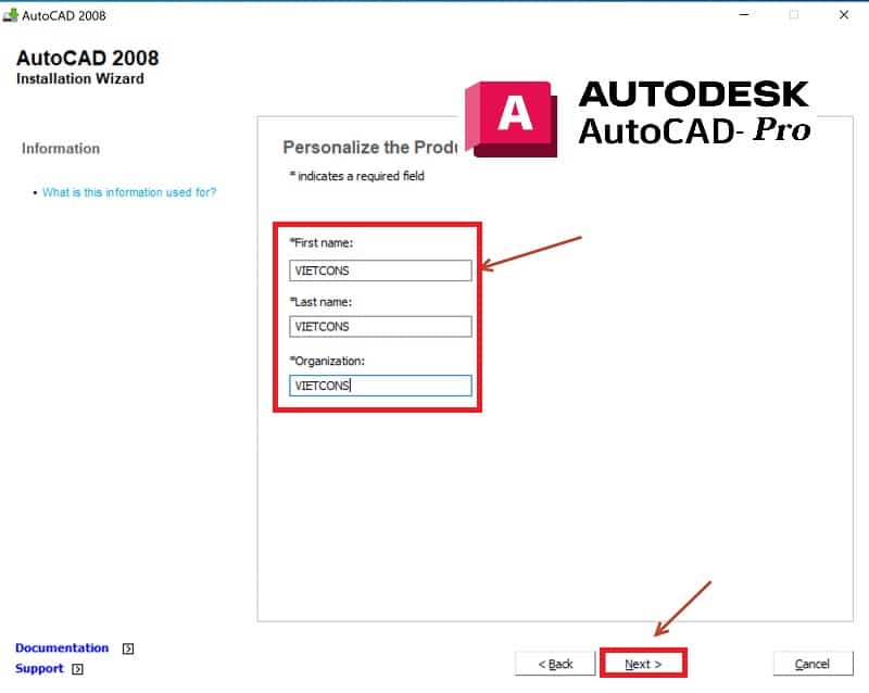 Cài đặt phần mềm AutoCAD 2008 -3