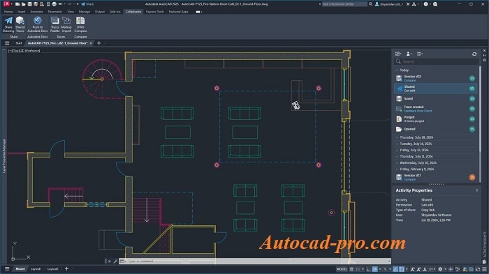 Activity Insights trong AutoCAD 2025