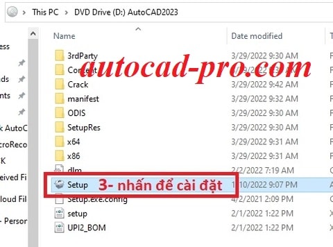 Chạy File Cài đặt Setup.exe