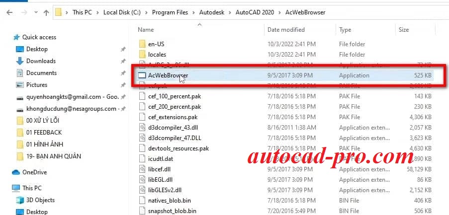 Đổi Tên File AcWebBrowser.exe