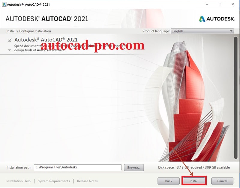 Cài đặt Autocad 2021