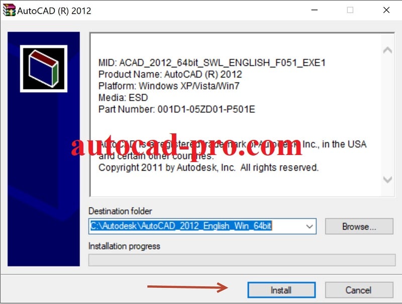 Giải Nén File Cài Đặt AutoCad 2012